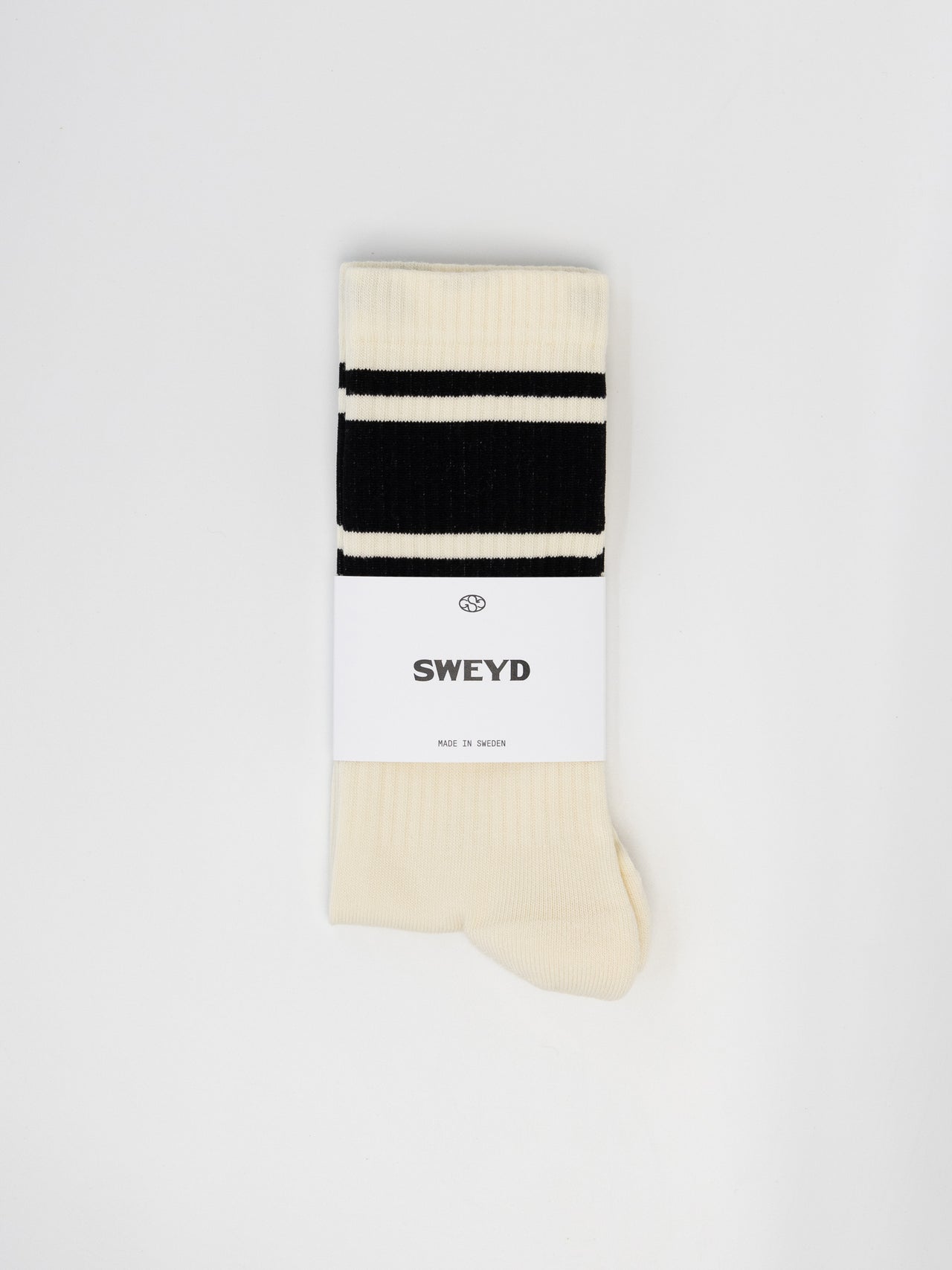 Triple Stripe Sock Off White / Black