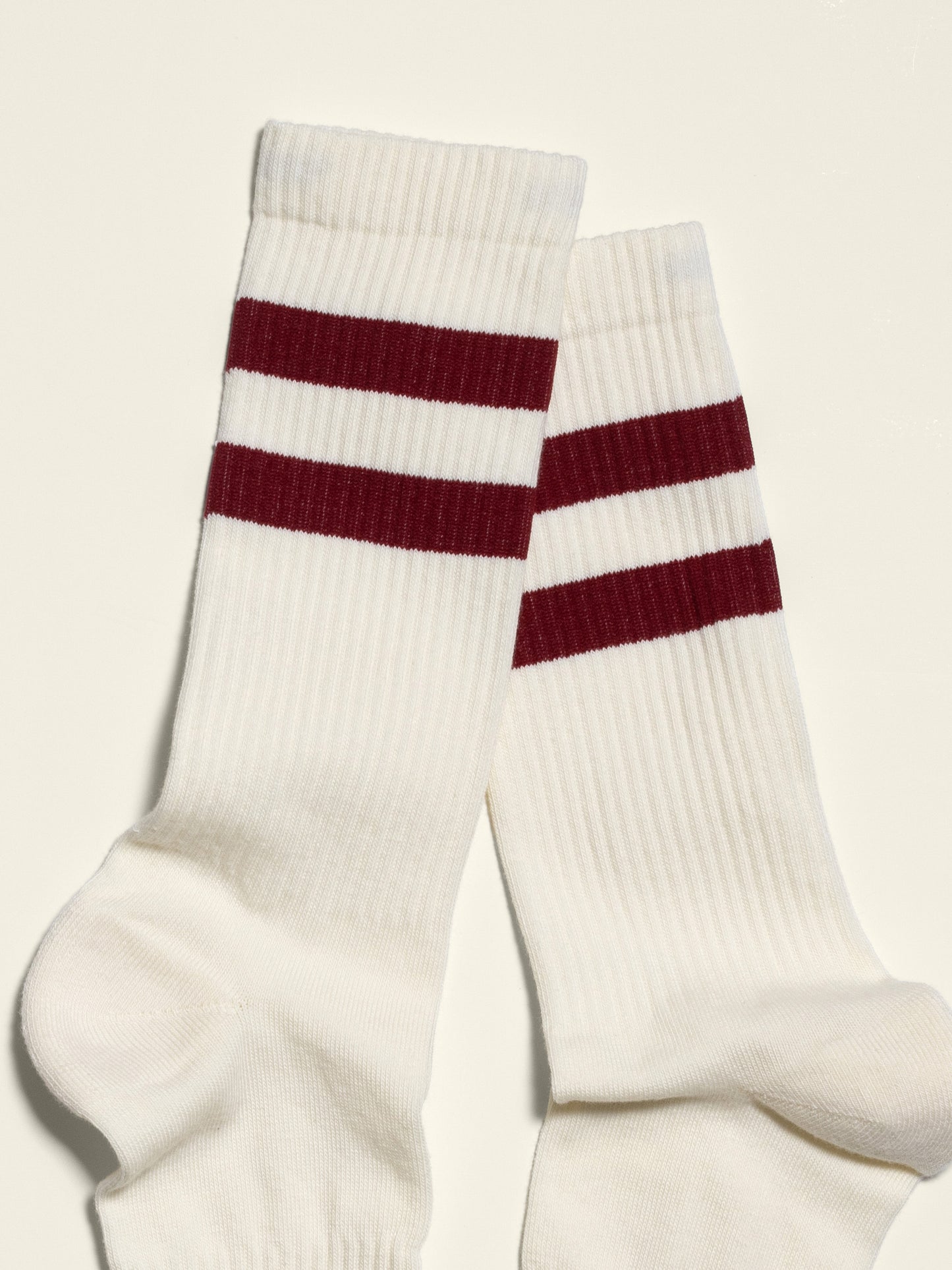 Two Stripe Sock Off White / Red 3-pack