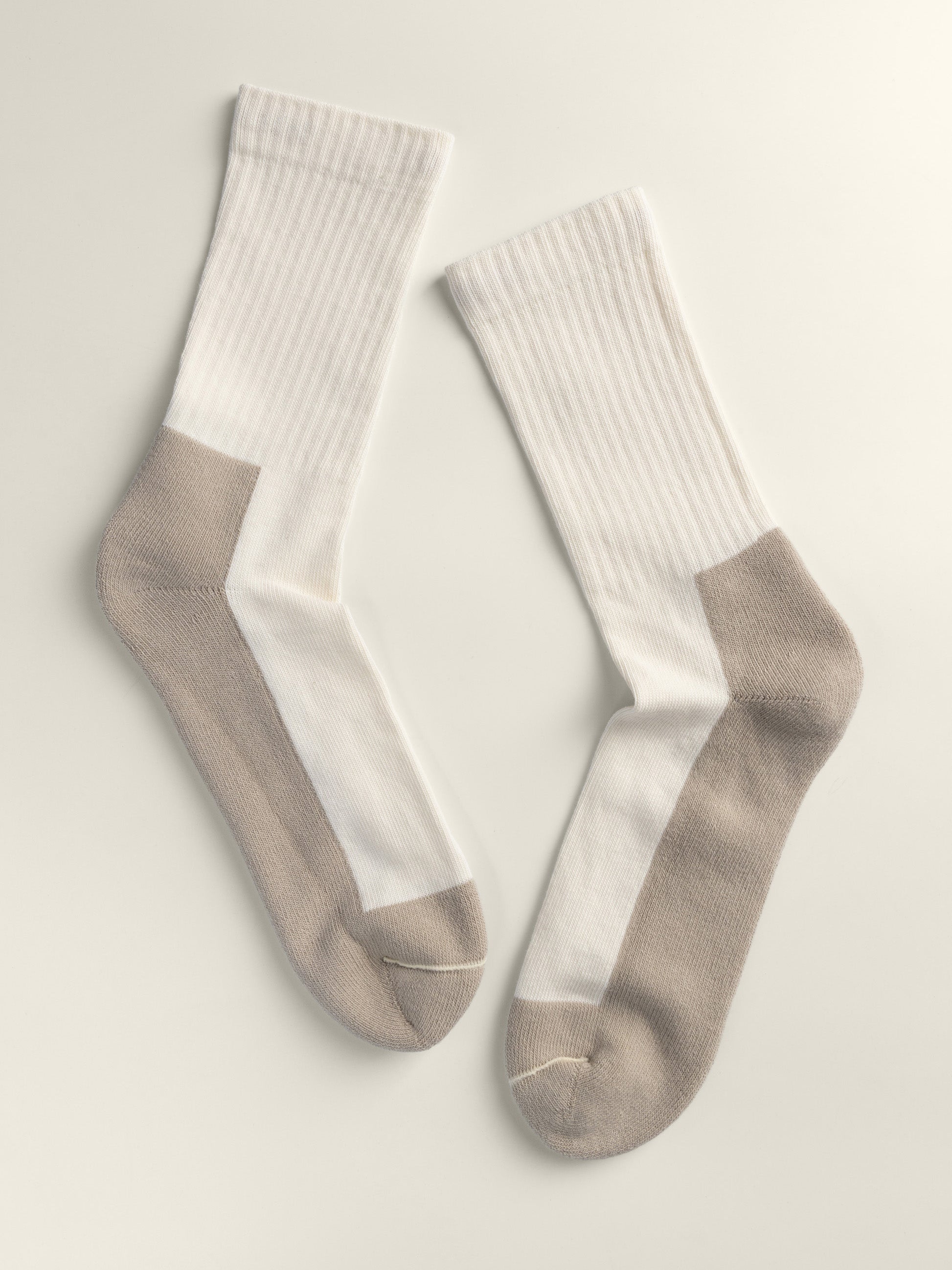 Two Tone Sock Off-White/Sand 3-pack