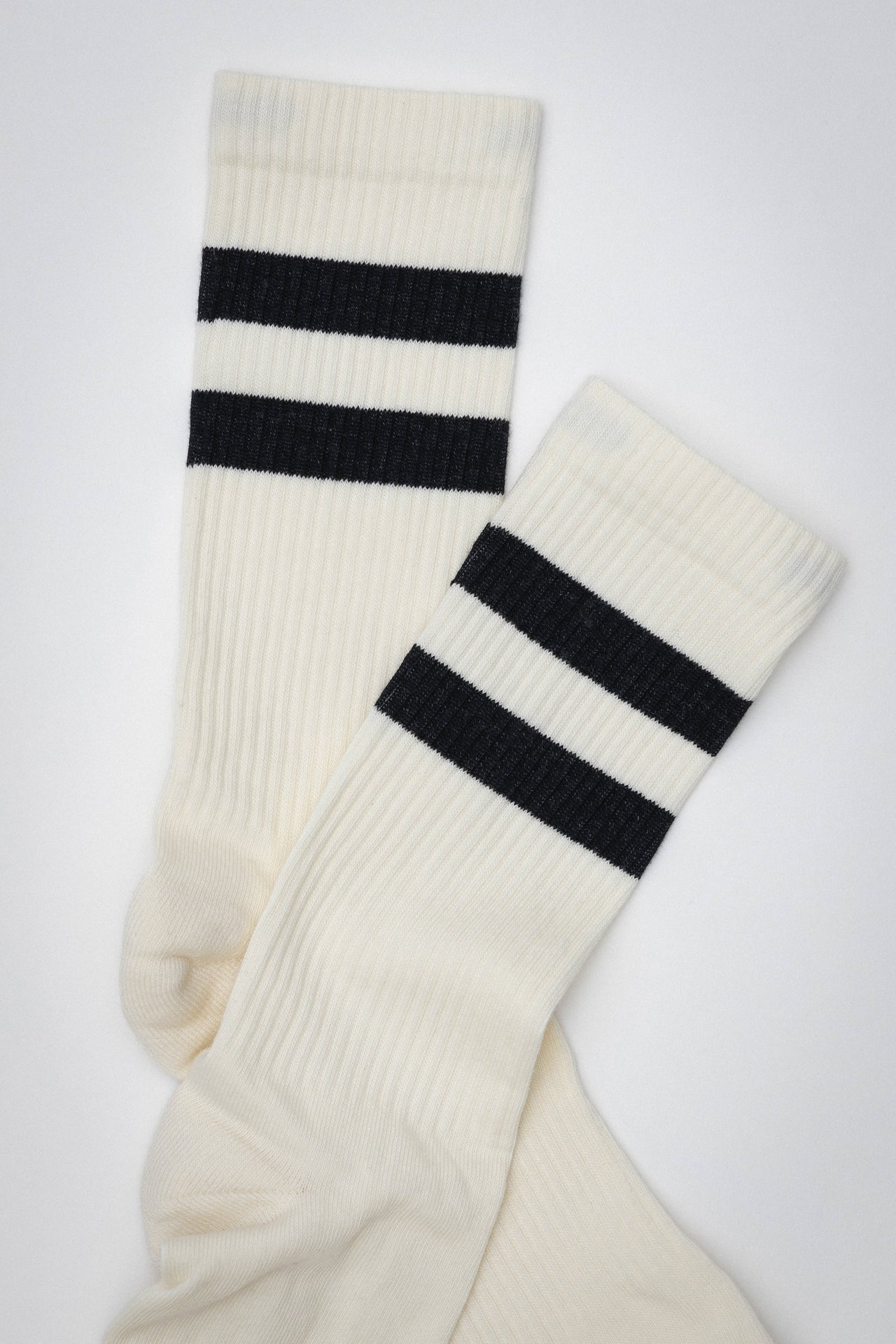 Two Stripe Sock Off White / Black