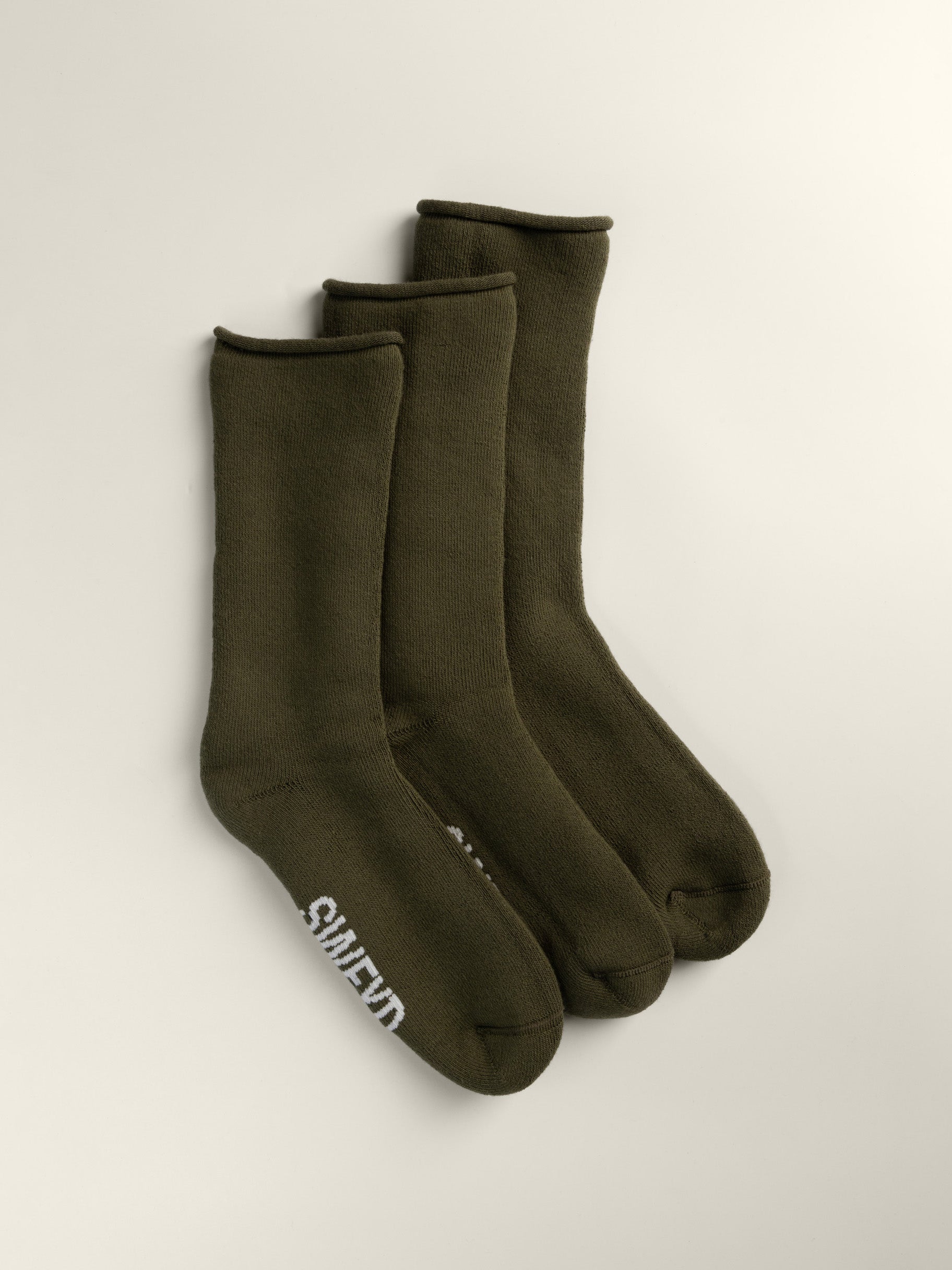 Cabin Sock Army Green 3-pack