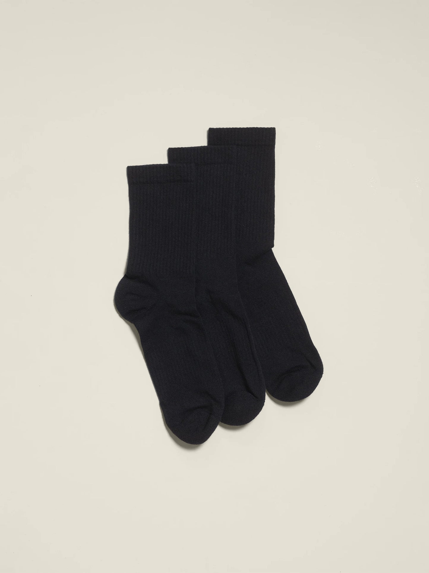 Crew Socks Black 3-pack