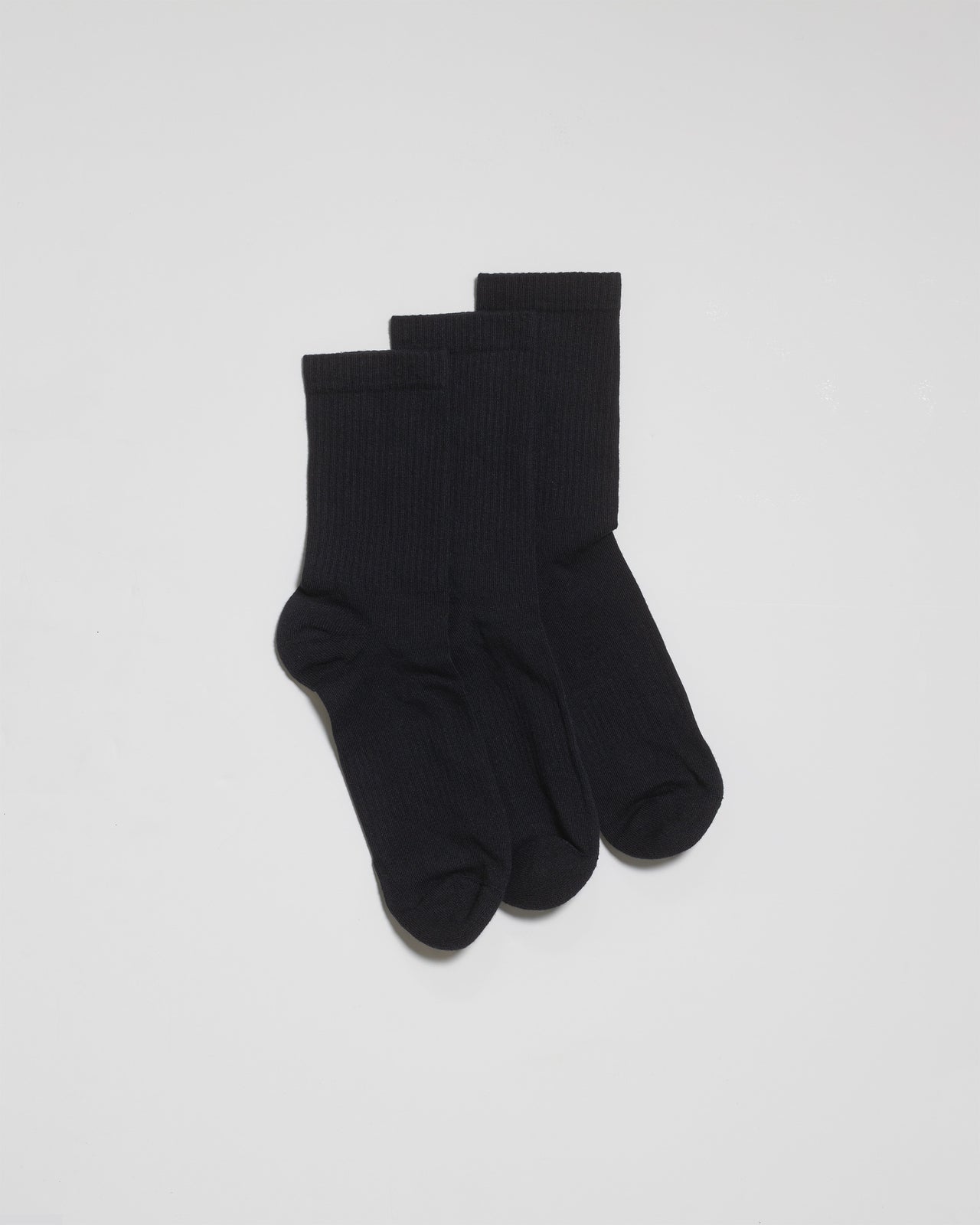 Crew Socks Black 3-pack