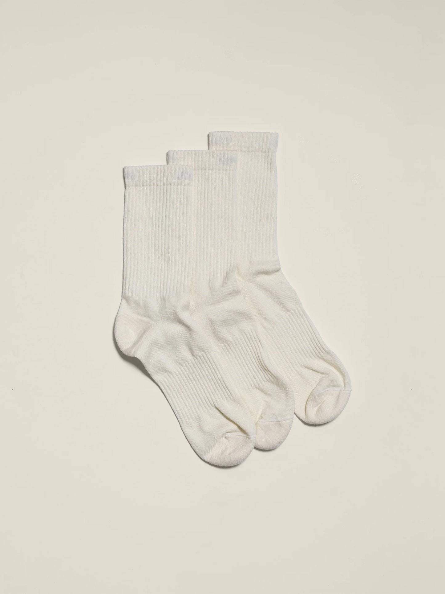 Crew Sock Off White 3-pack