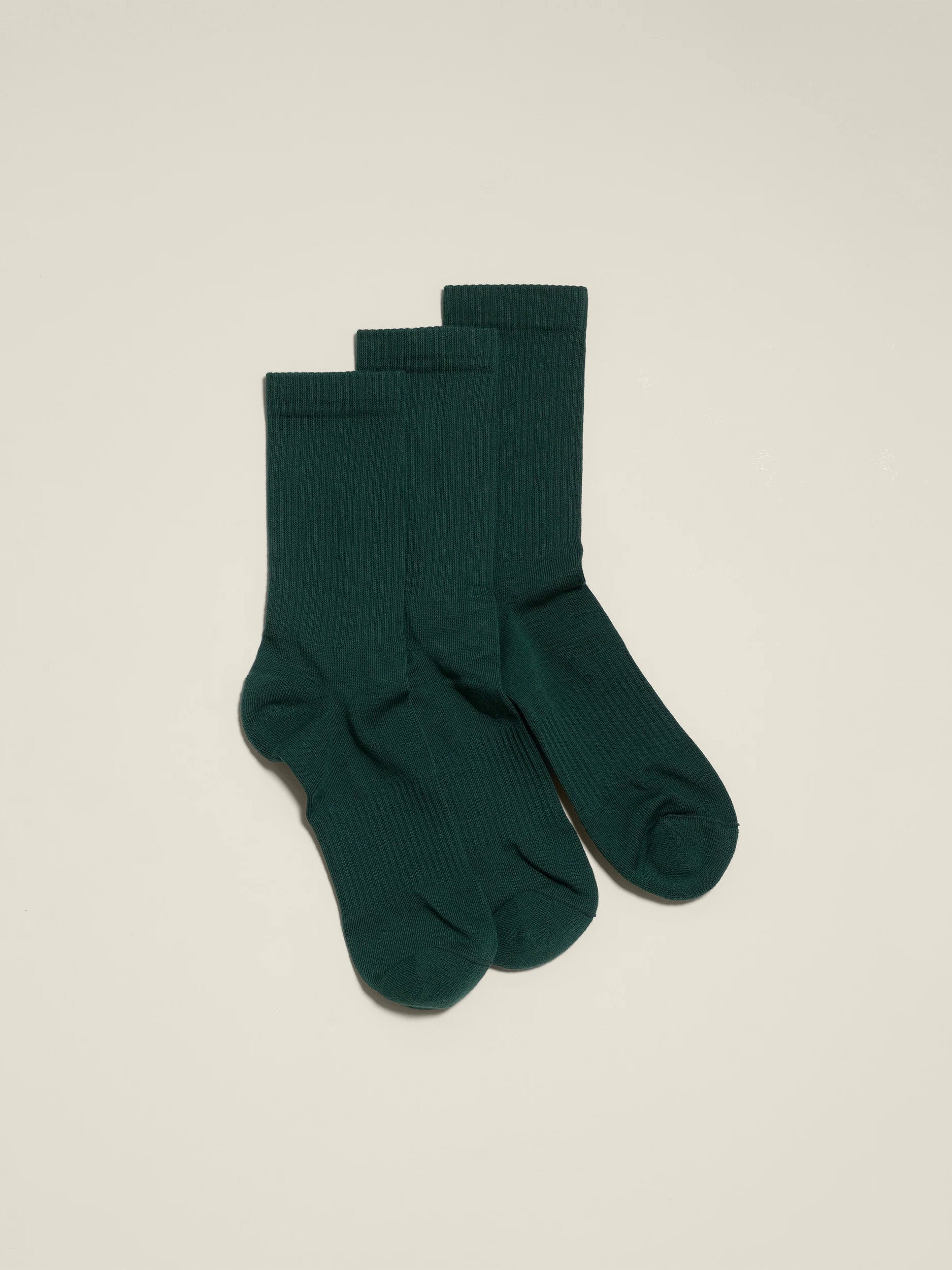 Crew Socks Green 3-pack