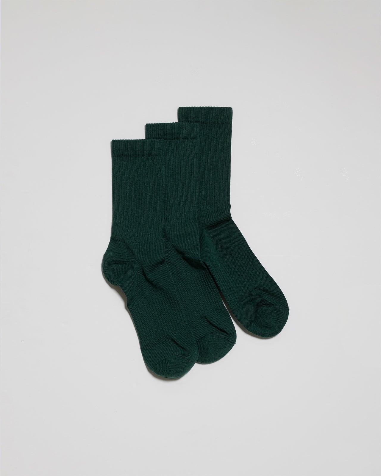 Crew Socks Green 3-pack