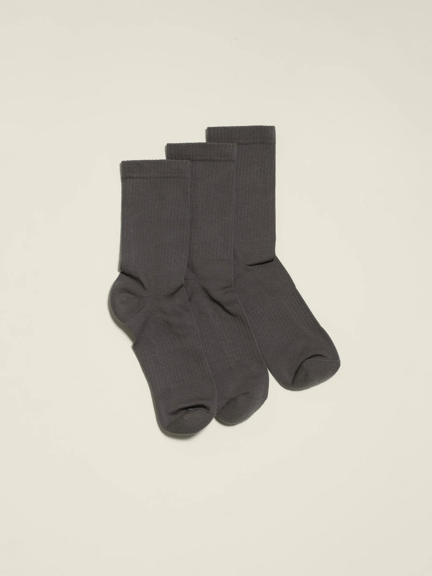 Crew Socks Grey 3-pack