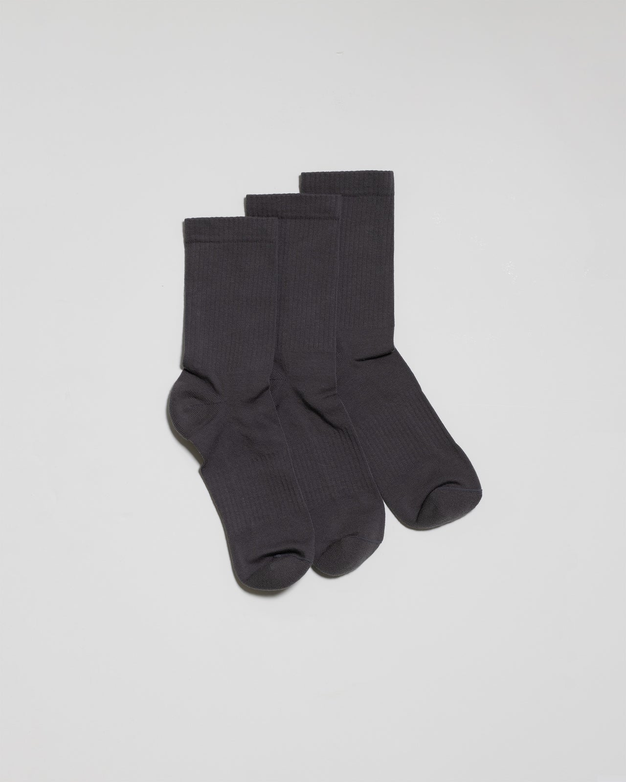 Crew Socks Grey 3-pack