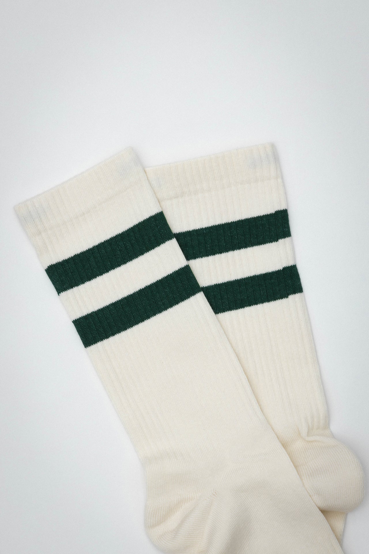 Two Stripe Sock Off White / Green